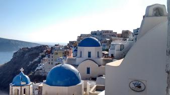 a big building with a blue dome