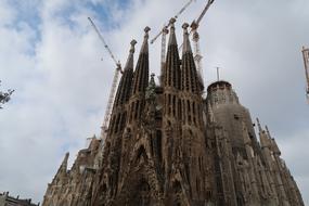 beautiful Gaudi castle in barcelona