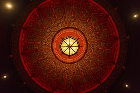 Ceiling Art Design red roof