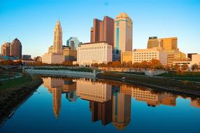 Architecture Building and river