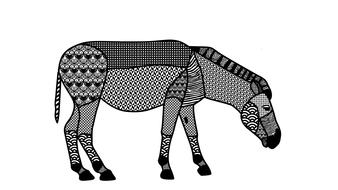 zebra pattern drawing