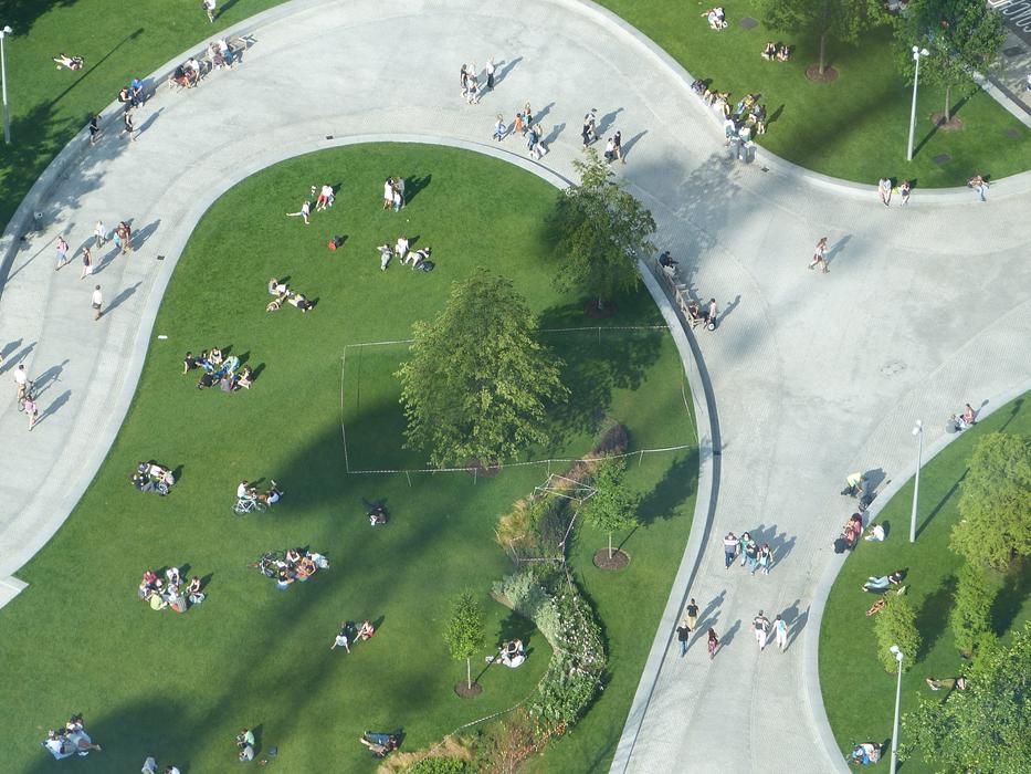 London Aerial Crowd