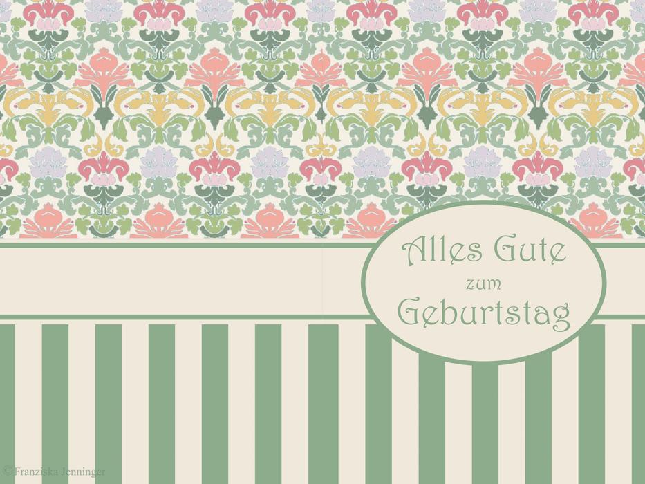 a nice card with flowers