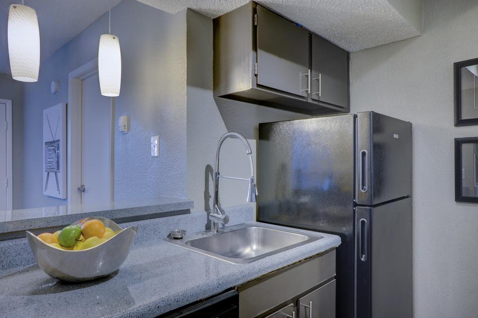 interior in the kitchen