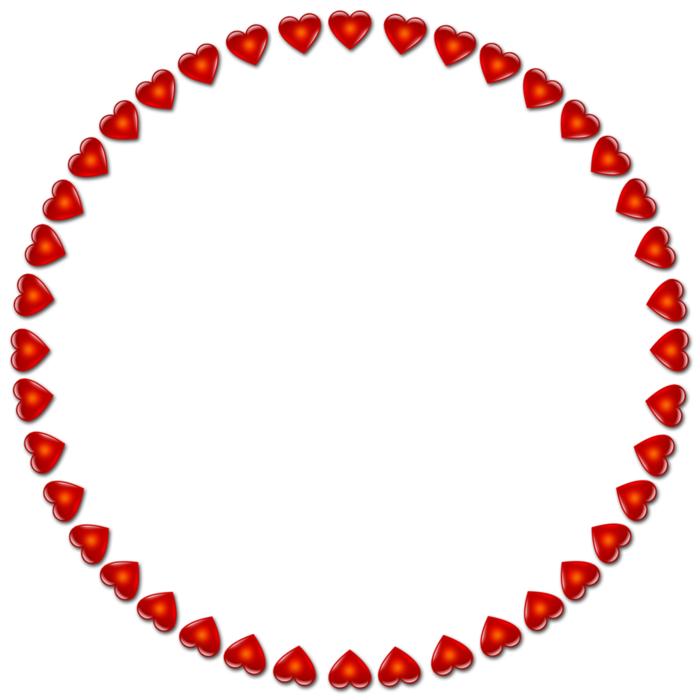 red circle hearts