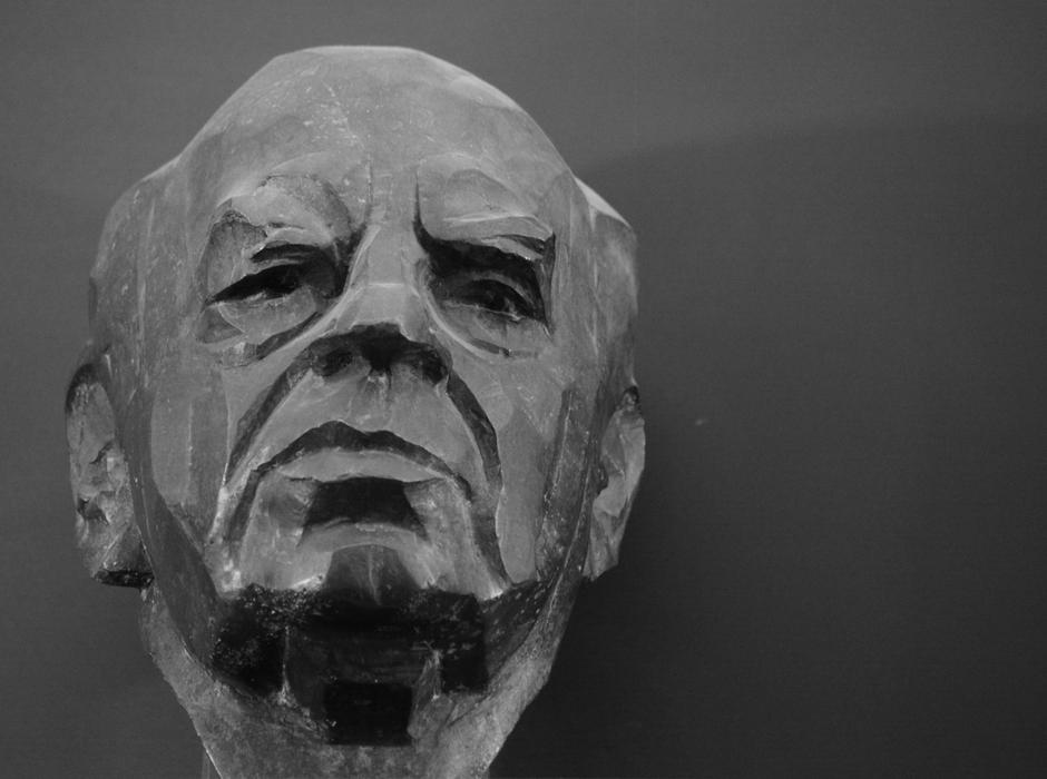 Hanns Jahnn head, sculpture