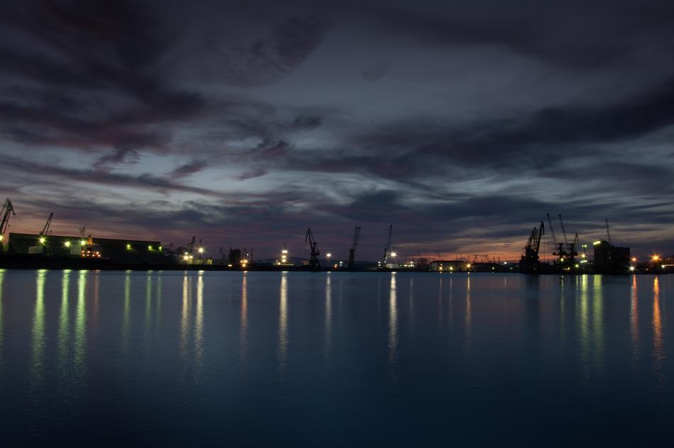Port Burgas Harbor in Bulgaria