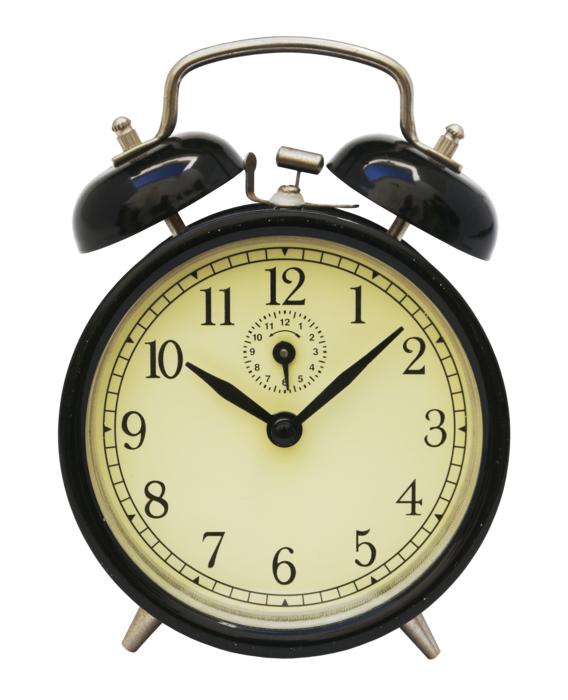 old alarm clock chiming