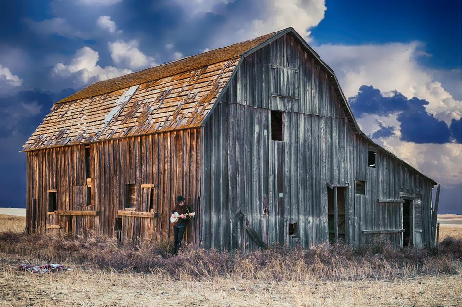 rural Banjo Player Outback