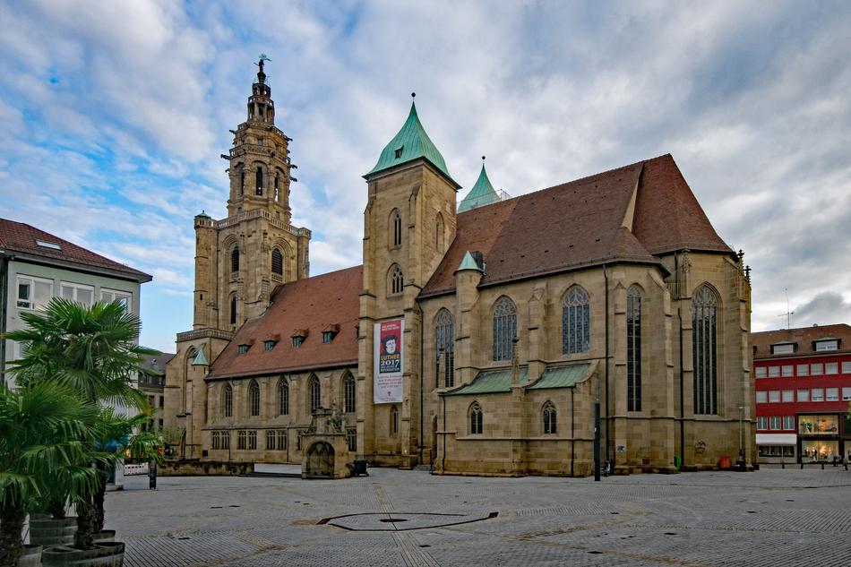 Beautiful Saint Kilian's Church in Heilbronn, Germany