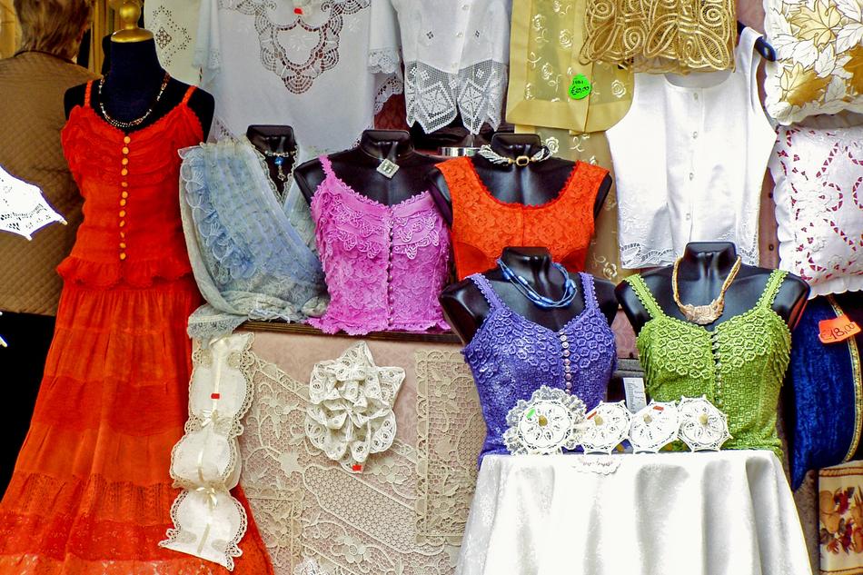 Women's colored dresses on the market
