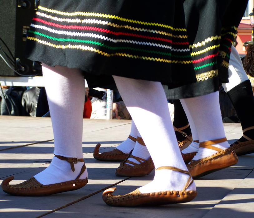 Leather heels Traditional Costume