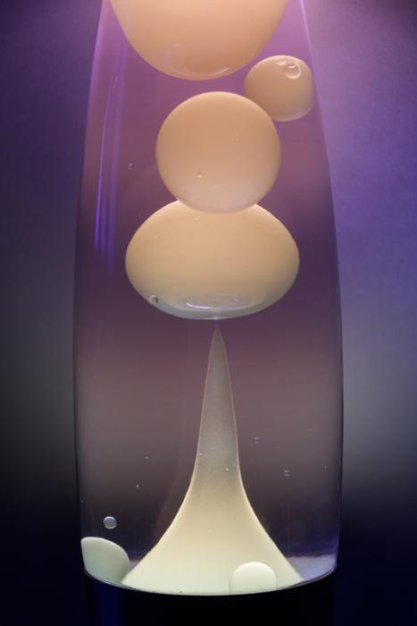 bubbles lamp purple