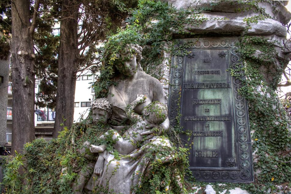 cemetery old stones view