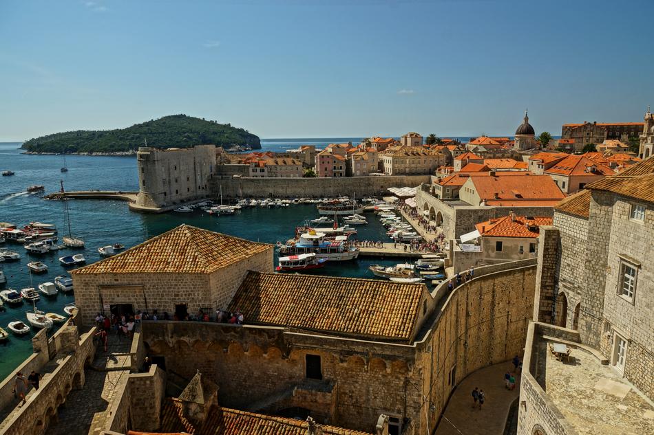 landscape of Walls in Dubrovnik City