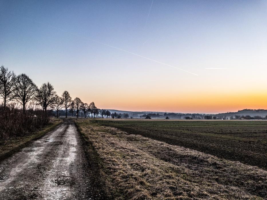 Sunset in Winter view