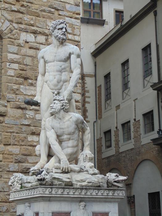 white sculpture in the street