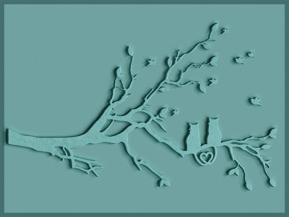 cat wood sculpt carved background