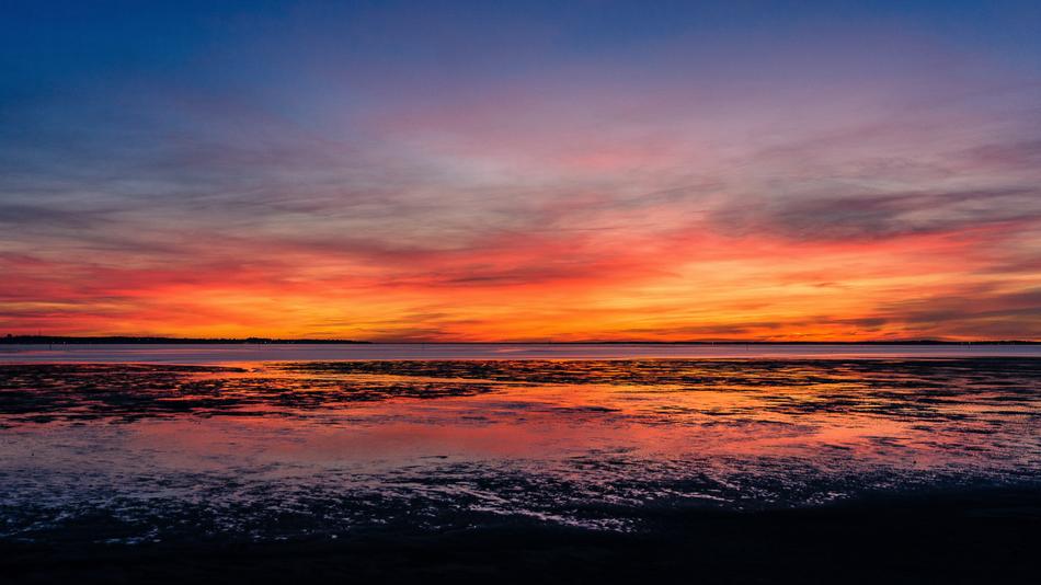 Arcachon Basin Sunset view