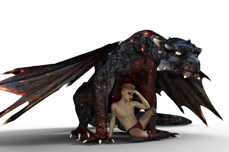 Dragon Fire and Boy 3d
