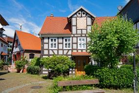 Gelnhausen Old house in Hesse Germany