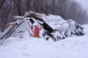 Accident The Truck Ditch