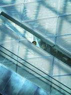 Architecture Building glass elevator