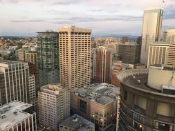 panoramic view of downtown seattle