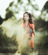 Girl Child sand