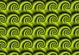 Background Wave Spirals green