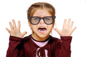 Girl Glasses shouts
