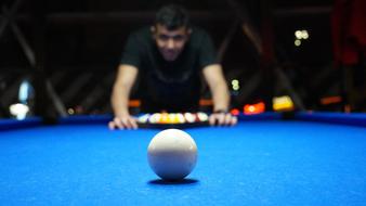 Man Playing pool