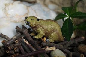 Animals Beaver Toy plastic