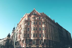 old pink Architecture Building