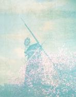 windmill as a background