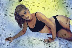 blonde woman beauty pretty blond