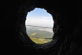 open view through the hole