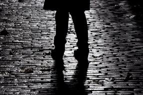 Silhouette Person legs Shadow