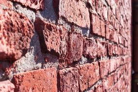 broken red brick