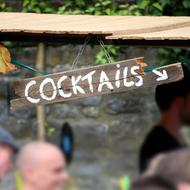 Cocktails wood sign