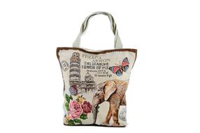 elephants bag fabric