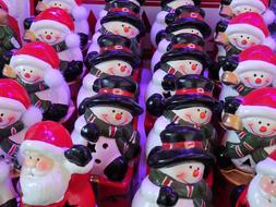 snowmen santa claus toy