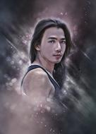 digital portrait of an asian guy