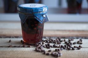 glass jam cup
