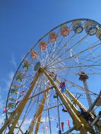 color wheel with blue sky