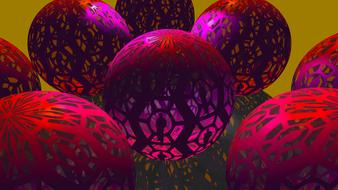 balls 3d as background