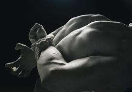 Body Muscle person Black And White