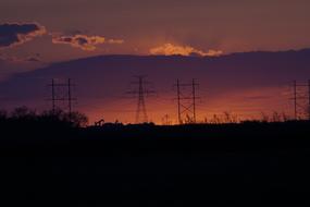 Night View of Glow In The evening