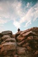 Rock Formation person