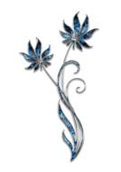 decor ornament jewelry flower blue